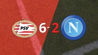Champions League: Scott McTominay marcó un doblete, pero Napoli perdió con PSV por un gol agónico