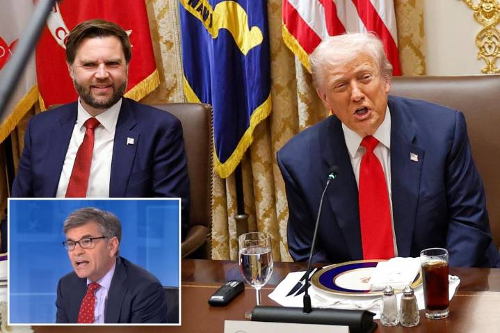 Trump mocks ABC's George Stephanopoulos, says he'll refuse their questions over treatment of JD Vance
