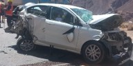Mendoza: tres turistas europeos resultaron heridos tras un choque entre dos camiones y un auto