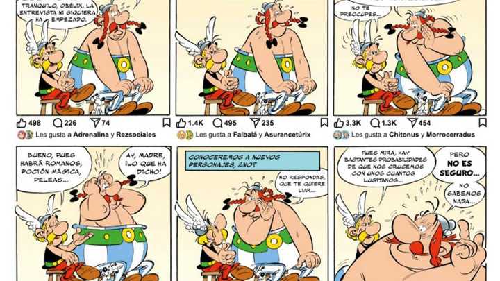 Astérix y Obélix se debaten entre el "bacalhau" y los pasteles de nata de Lusitania