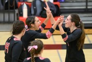 No. 7 Dulaney volleyball rallies for 4-set victory over Hereford