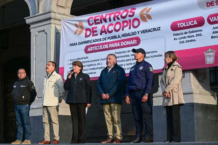 Envía Edomex 15 toneladas de ayuda humanitaria y víveres a Hidalgo