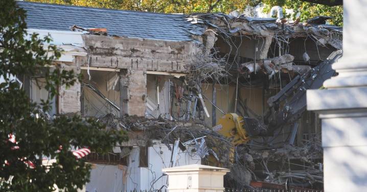 Demolition begins to replace White House East Wing with Trump's ballroom