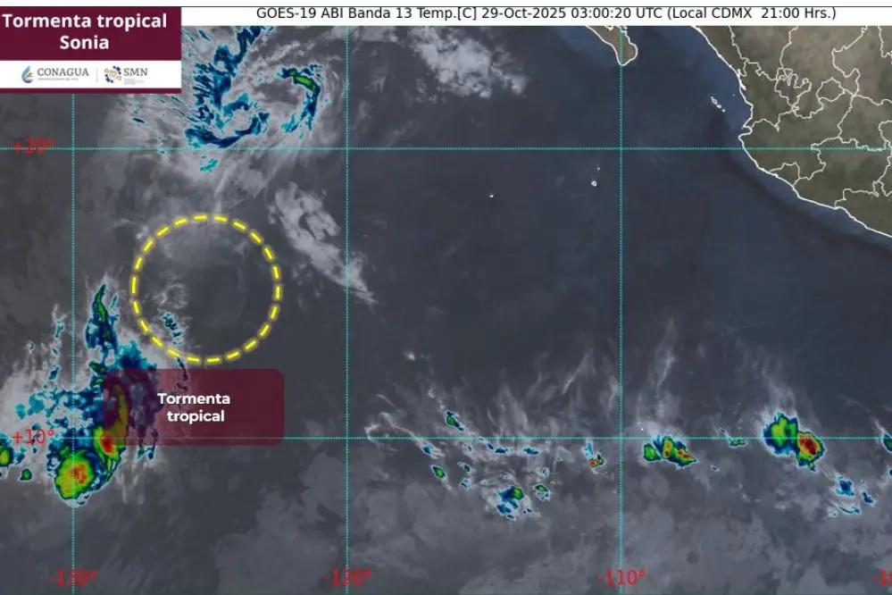 Tormenta Tropical Sonia se encuentra lejos de Cabo San Lucas