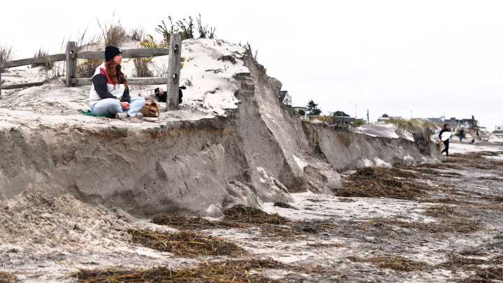 Nor'easter causes beach erosion in South Jersey