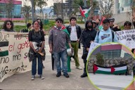 Pachuca: protestan en el Parque Cultural Hidalguense por la liberación de Palestina
