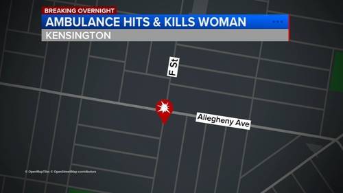 Woman struck, killed by medic unit in Philadelphia's Kensington section