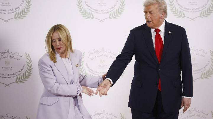 You don't mind being called beautiful, right? Trump gushes over Meloni in Egypt