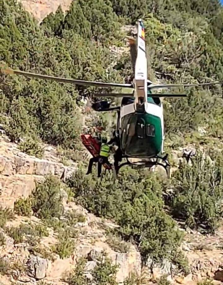 Rescatado un senderista accidentado en Tormón