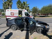 Una persona herida en accidente