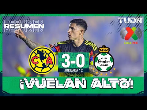 América vs. Santos Laguna (3-0): resultado, resumen y goles por Liga MX 