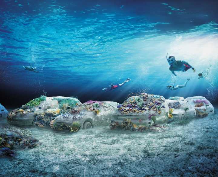 Why an artist is submerging 22 'cars' off the coast of Miami