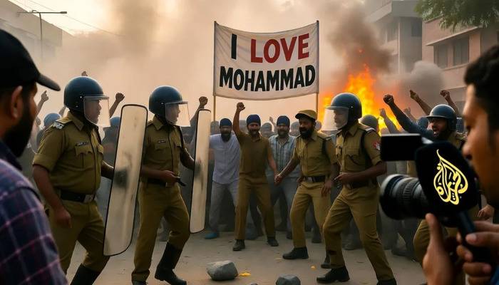 ‘I Love Muhammad’ protests: Propagandist media outlet Al Jazeera hides Islamic violence, peddles Islamophobia narrative to malign India