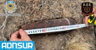 17:58 Comodoro: hallaron un proyectil de artillería en un descampado de la zona norte