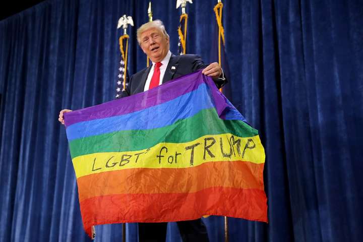 Was Trump always against LGBTQ+ rights? Everything in his past says no.