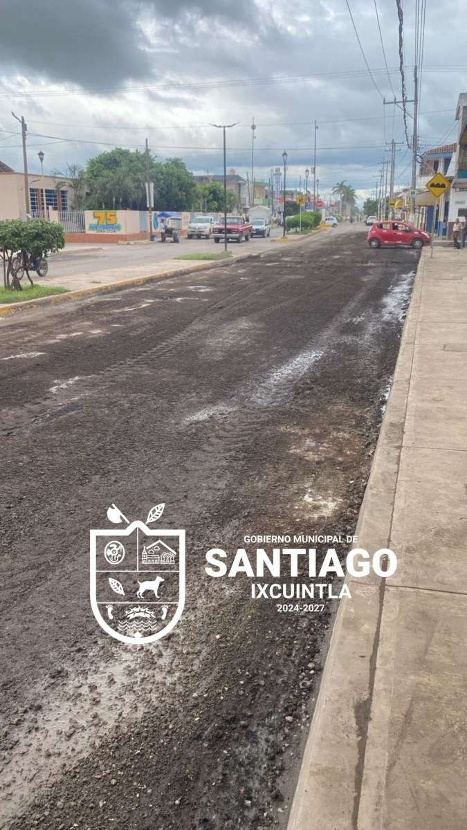 Inician los trabajos en la Avenida Ejido, en Santiago Ixcuintla