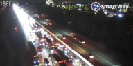 I-24 Eastbound blocked after crash in TDOT work zone