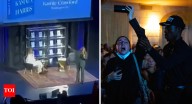Watch: Pro-Palestinian protesters call Kamala Harris ‘war criminal’ during book launch – here’s how she responded