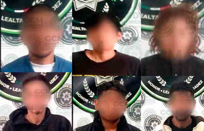 Seis detenidos en posesión de metanfetaminas
