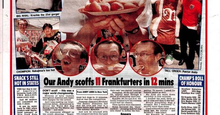 Curtis Sliwa's hot dog eating past - and how Mirrorman took NY Mayor candidate on