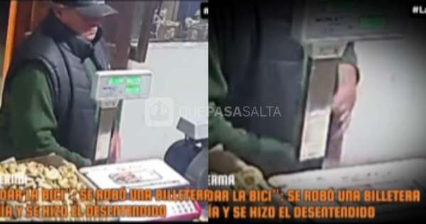 Se 'alzó' una billetera en la panadería y se hizo el desentendido: "Ya vengo"