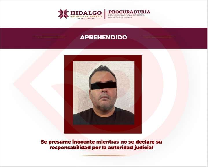 Capturado probable responsable de homicidio en agravio de agente de la PGJEH
