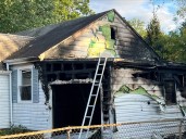 Crews battle fire on Culverson Avenue in Evansville