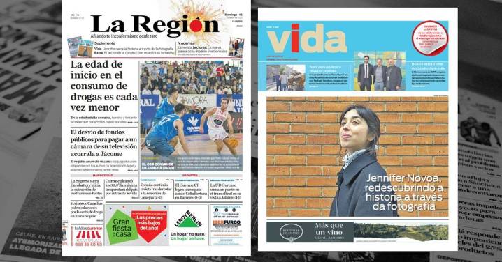 La portada de La Región de este domingo, 12 de octubre