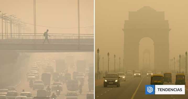 Niebla tóxica de contaminación genera caos en la India: aire es tan malo como fumar 20 cigarros al día