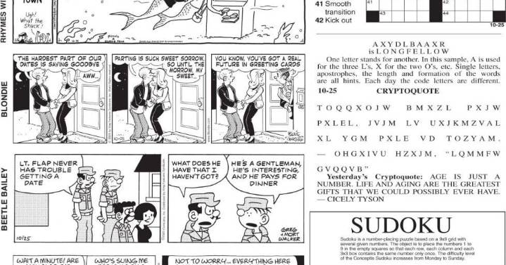 Comics Oct. 25