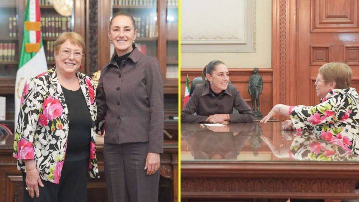 Presidenta de México se reúne con Bachelet: "Conversamos sobre América Latina, el bienestar y el papel de las mujeres en política"