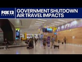 Government shutdown impacts air travel in the US