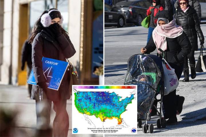 Freeze warnings to hit 50M in US, including tri-state area, as temperatures plummet