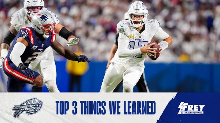 Top 3 things we learned from Bills vs. Patriots