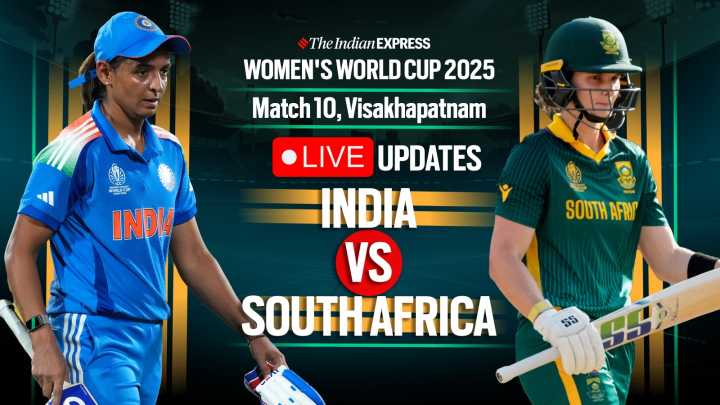 India vs South Africa Live Cricket Score, Women’s World Cup 2025: Rain in focus in Vizag as India eye third win; Toss, Playing XI info