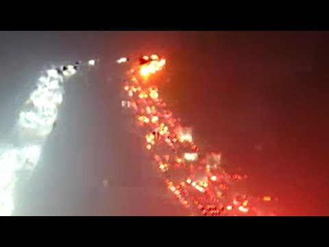 Brush fire slows traffic on I-675 in DeKalb County
