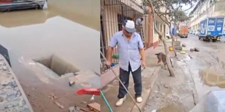 Colapso del desagüe en Villa María del Triunfo afecta a más de 20 familias: mal olor y aguas servidas invaden las calles