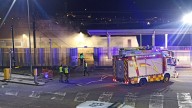 Incendio nun tren na estación de Santiago de Compostela