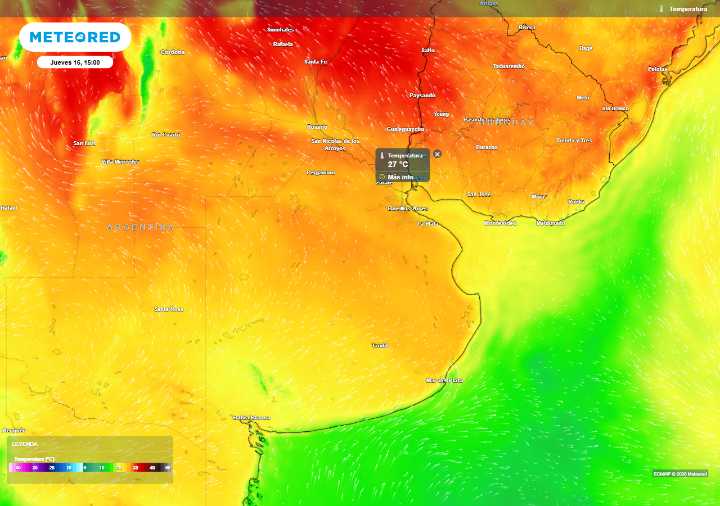 Temperaturas de hasta 28 °C en Buenos Aires y luego un cambio de tiempo más marcado a partir del viernes 17