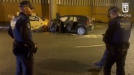 Tres heridos en una colisión entre dos turismos en un túnel de Sinesio Delgado con Pío XII