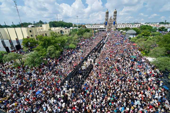 Romería de la Virgen de Zapopan alcanzó récord de 3 millones de asistentes