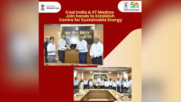 Coal India & IIT Madras join hands to establish Centre for Sustainable Energy