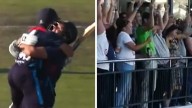 Watch: Fans, dressing room erupt as Namibia stun South Africa in maiden T20I tie