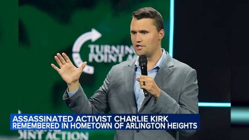 Charlie Kirk, assassinated conservative activist, remembered with day-long vigil in hometown of Arlington Heights, Illinois