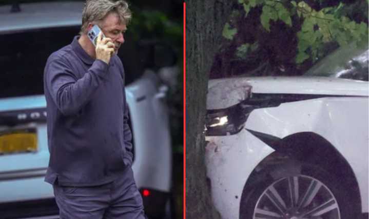 El terrible video de Alec Baldwin chocando contra un árbol junto a su hermano