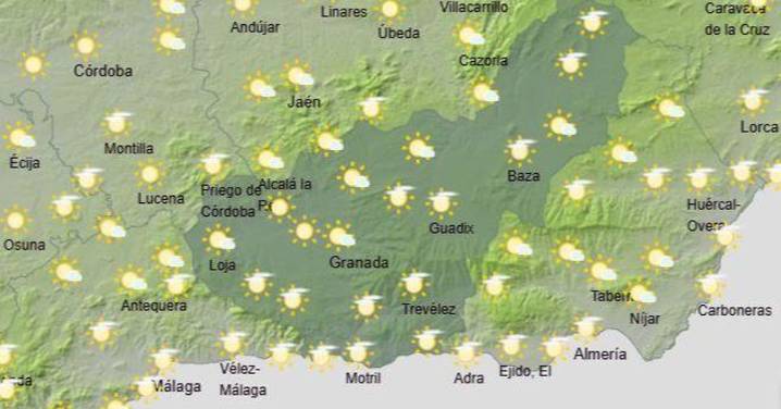 Tiempo Granada | Termómetros sin cambios y cielos nubosos este viernes