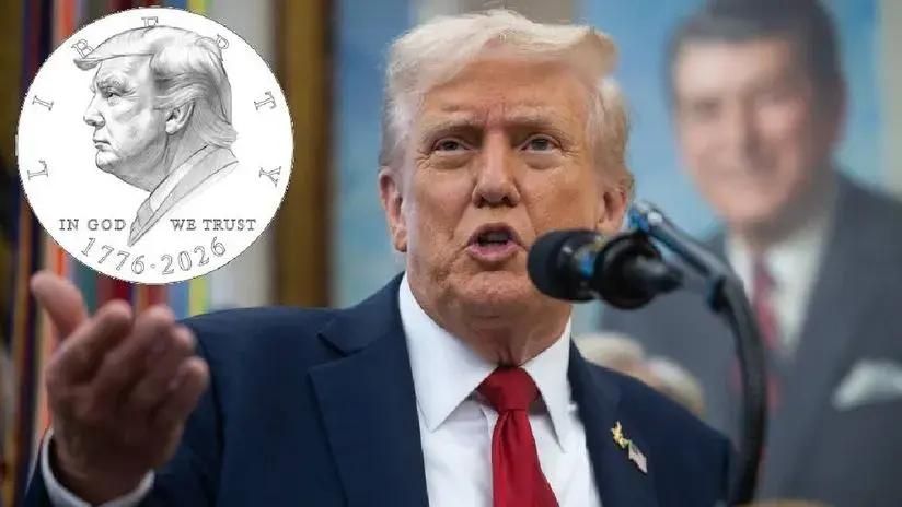 Estados Unidos considera emitir monedas de un dólar con el rostro de Donald Trump