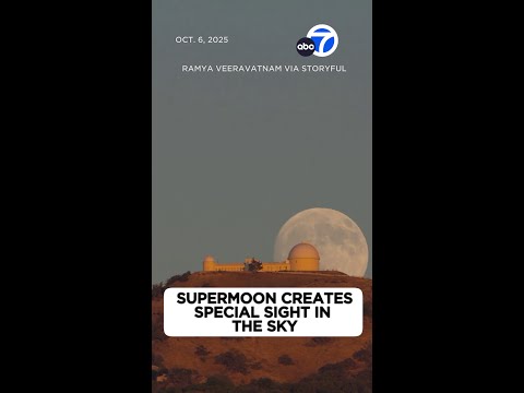 Supermoon creates special sight in the sky