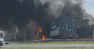 Dos camiones chocaron y se incendiaron: hay cinco muertos