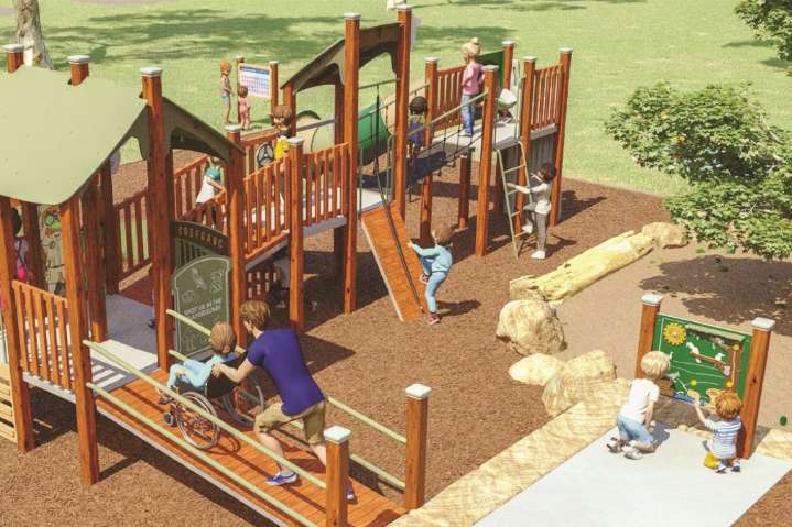 Transformation work begins at one of the state's most popular playground